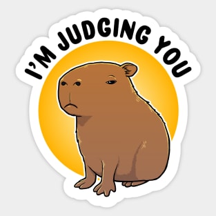 I'm judging you Capybara Sticker